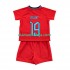 Camisola Inglaterra Mount 19 Criança Equipamento Segundo Copa do Mundo 2022 Manga Curta